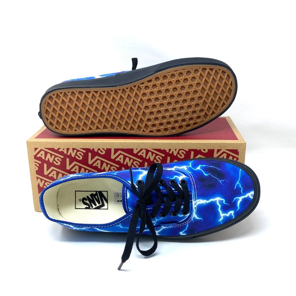 💖MEGA SALE💖VANS Women  VN0A5HZS9FT Authentic Lightning Blue Canvas Lase Up - Picture 2 of 10